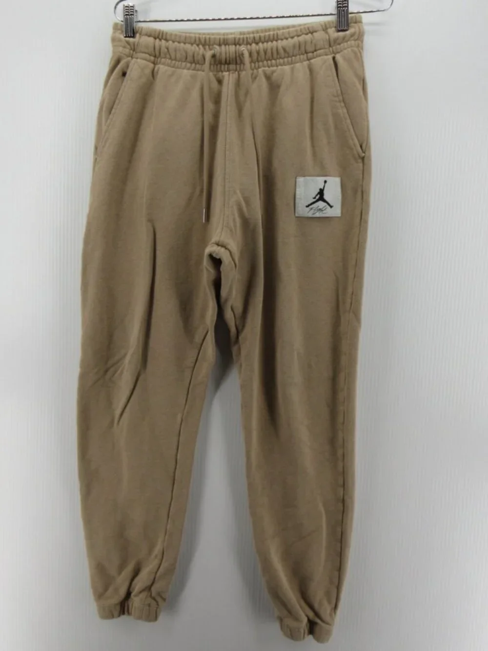 Jordan Pants Small Tan Air Jumpman Flight Jogger Sweatpants Athleisure